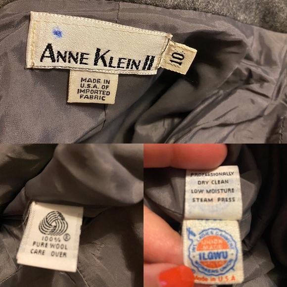 Vintage Anne Klein wool trench coat - Picture 6 of 9